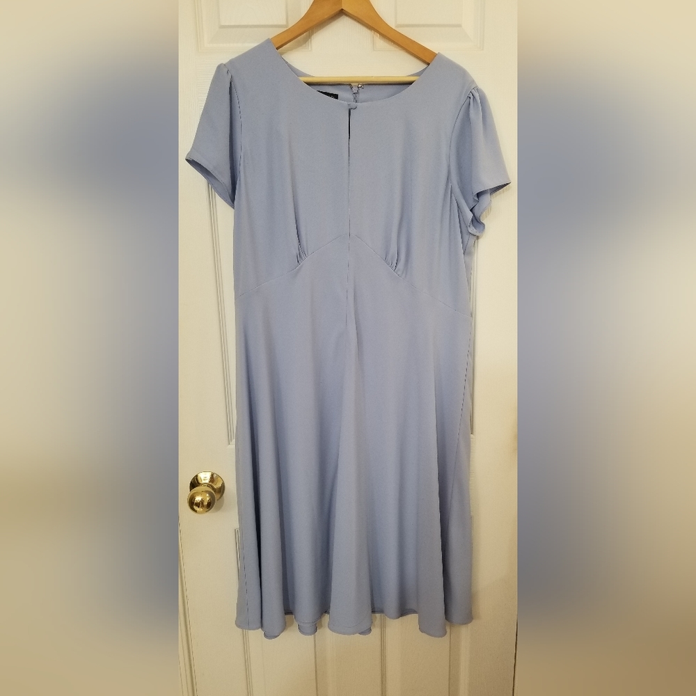 Talbots size 18 light blue cloche dress